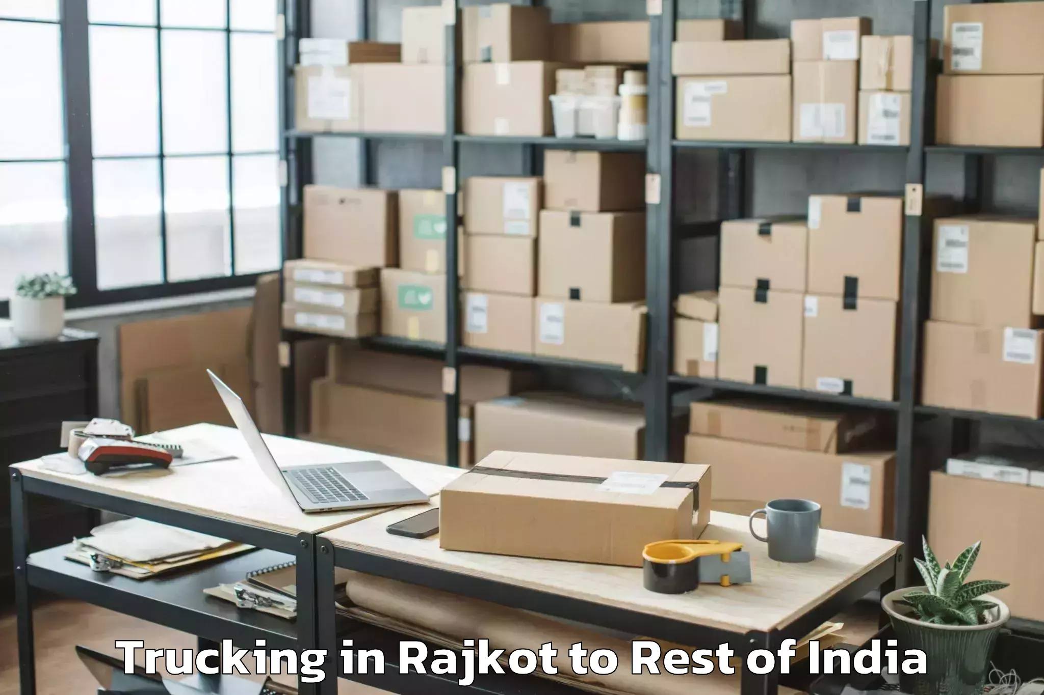 Leading Rajkot to Egattur Trucking Provider